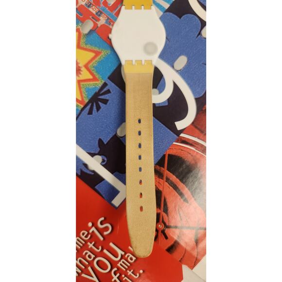 Vintage Swatch Skin Watch TIME SLICE SFW100 Rare Ultra Thin Swiss Made Quartz - Picture 9 of 10